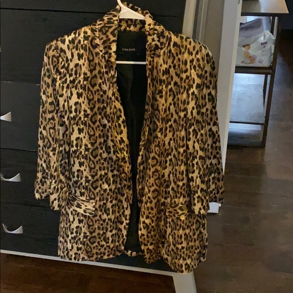 Zara Tops - Cheetah blazer size. M